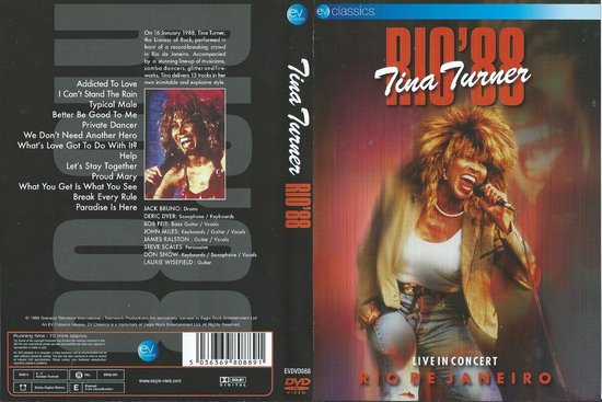 Cover van de film 'Tina Turner - Rio '88'