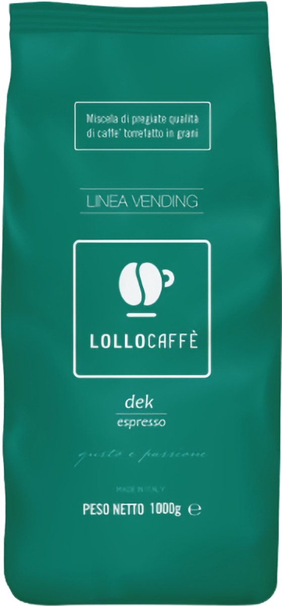 Goedkoopste Lollo Caffè Deca 1KG - Decaf Koffiebonen - Intens en romig ondanks het gebrek aan cafeïne - Italiaanse Koffie (Napoli