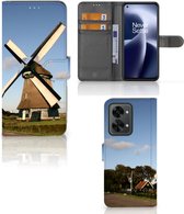 GSM Hoesje OnePlus Nord 2T Mobiel Bookcase Molen
