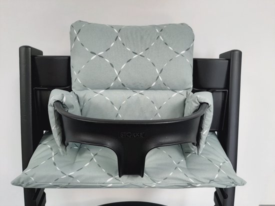 LaLoona Stokke Tripp Trapp Stoelverkleiner - Gecoat, Afwasbaar, Oeko-Tex Getest, Grijs