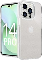 ShieldCase geschikt voor Apple iPhone 14 Pro TPU Glitter case - transparant - Hoesje met glitter - Siliconen backcover case - Glitters