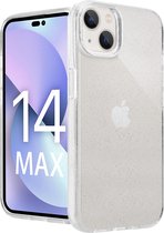 ShieldCase geschikt voor Apple iPhone 14 Plus TPU Glitter case - transparant - Hoesje met glitter - Siliconen backcover case