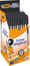 Bic Cristal Pen Box Noir