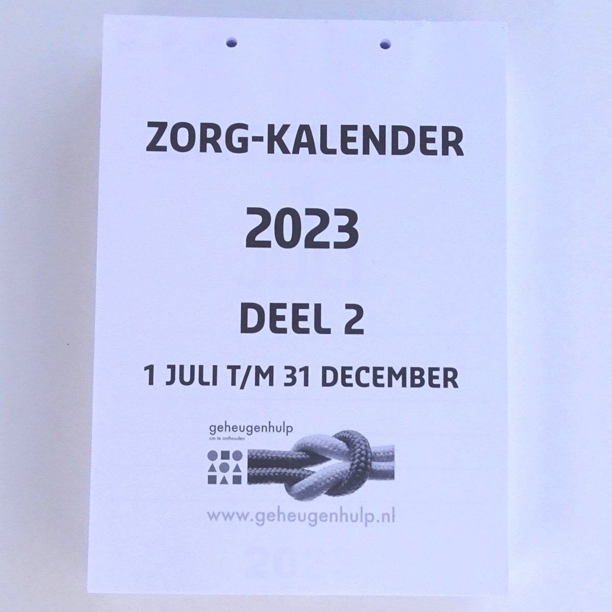 Groot-letter A4 Zorgkalender (TOM kalender) 2023 met ruimte voor uw eigen  notities.... | bol