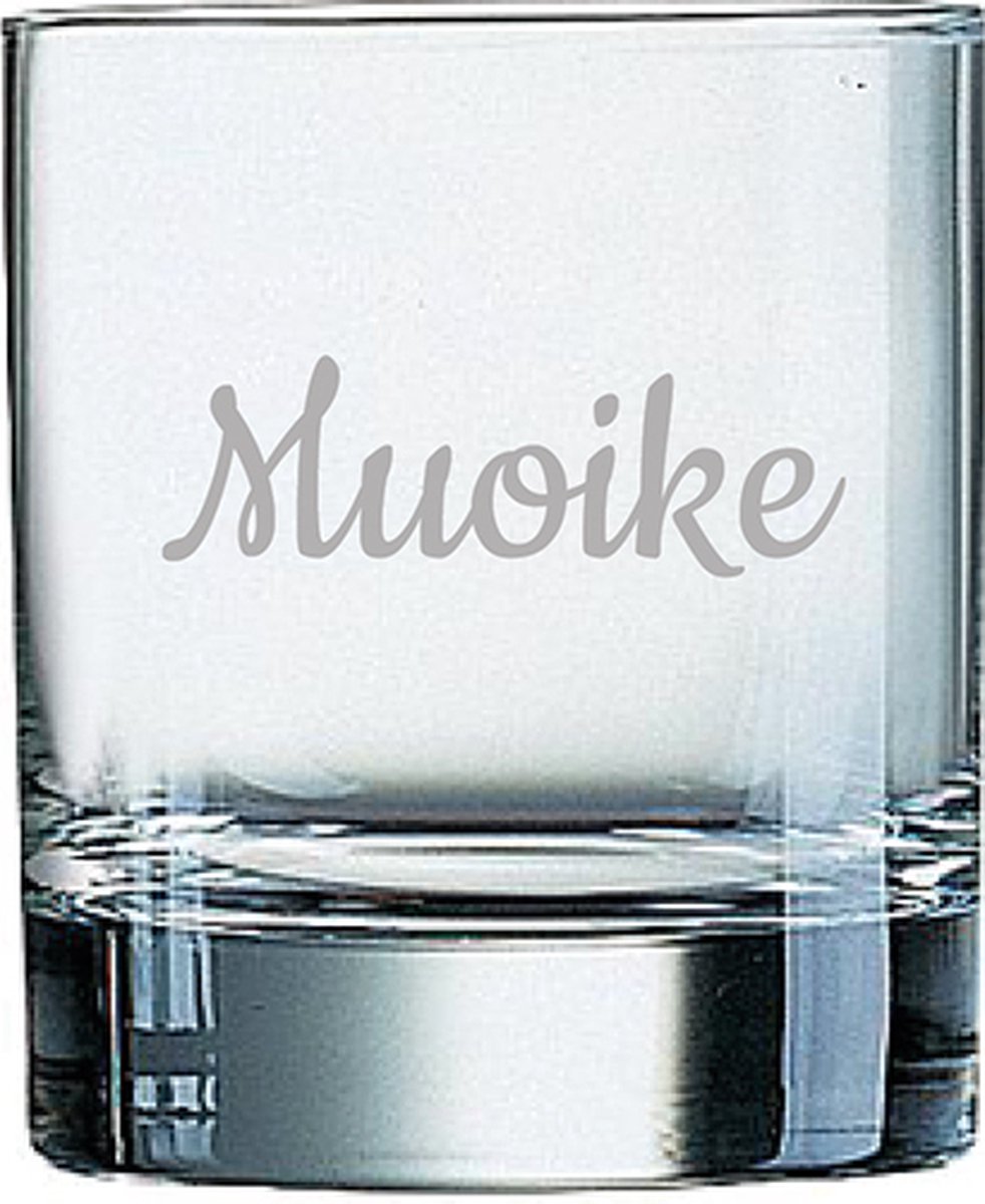 Gegraveerde Whiskeyglas 20cl Muoike