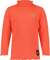 4PRESIDENT T-shirt meisjes - Fiery Coral - Maat 110 - Meiden shirt