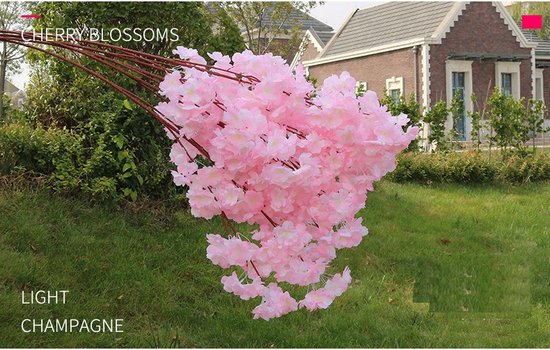 Zijden Boeket kersebloesem – Sakura   – 110 cm hoog – 5 stelen - doe-het-zelf boeket – DIY – alle kunstbloemen los geleverd – Lente – multi color – Kunstbloemen - nep bloemen - nepbloemen - kunstplanten