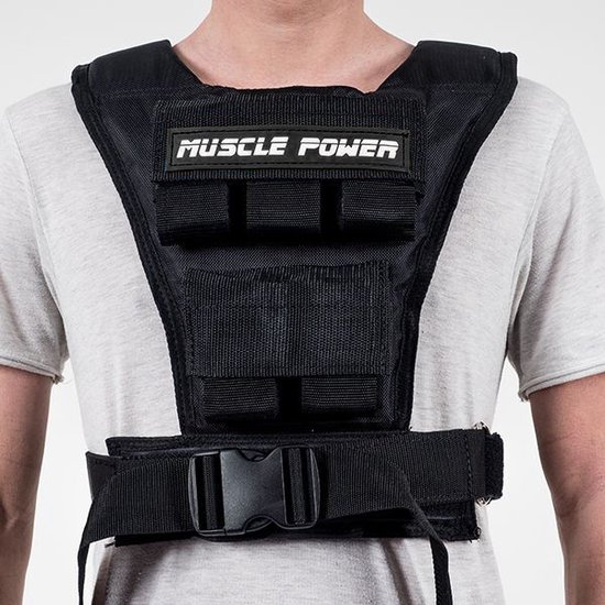Muscle Power® Gewichtsvest 20KG - Verstelbaar & Comfortabel - Inclusief