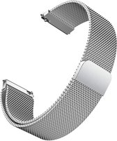 Bracelet Milanais pour Garmin Vivomove 3 / Vivoactive 3 / Bracelets HR - Bracelets Design Italien avec Fermoir Magnétique - Argent