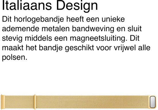 Bracelet milanais pour Amazfit GTR 3 / GTR 3 Pro / GTR 2 / GTR 2e / GTR 47mm / GTR 42mm - Bracelets de Design italienne avec Bracelets magnétique - Or