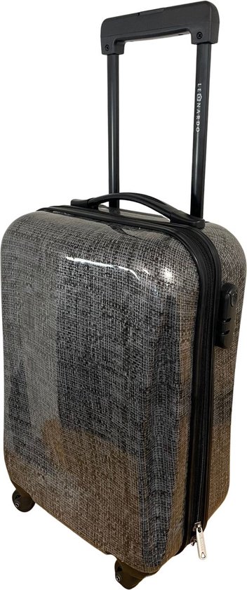 Leonardo Handbagage Koffer 51x31x20 - Hardcase - Cijferslot - Reiskoffer -...