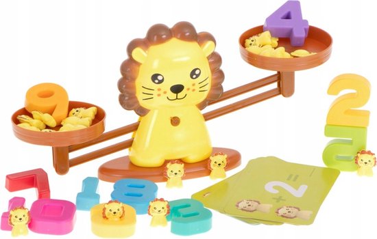 Thumbnail van een extra afbeelding van het spel Mivida - Educatief Speelgoed - Leren Rekenen - Verschillende Levels - Spelend Leren - Tellen  - Leeuw - Lion Balance - Vanaf 3 Jaar - Montessori Speelgoed - Evenwicht - Leerzaam - Wiskunde