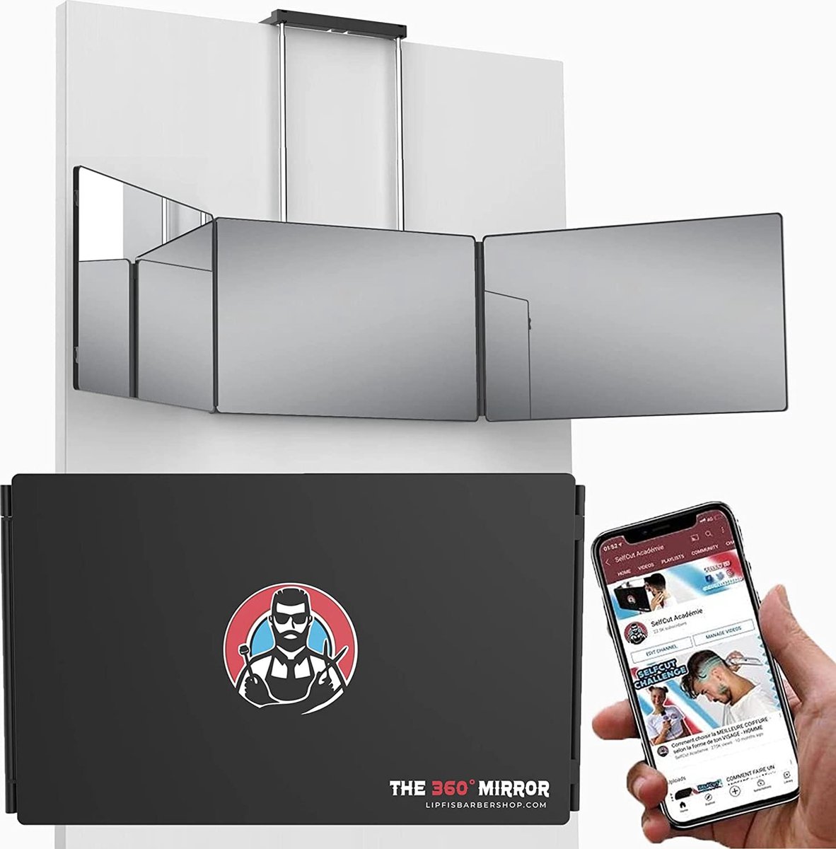 Miroir à 360 ° - SELF Cut Mirror System - TROIS miroirs latéraux pour  l'auto-coupe des... | bol