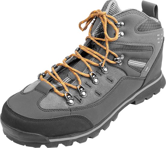 Bruin oranje ronde schoenveters voor werkschoenen | Lengte: 230cm | Dikte: 4,5mm