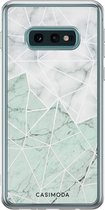 Casimoda® hoesje - Geschikt voor Samsung S10e - Marmer Mint Mix - Backcover - Siliconen/TPU - Mint