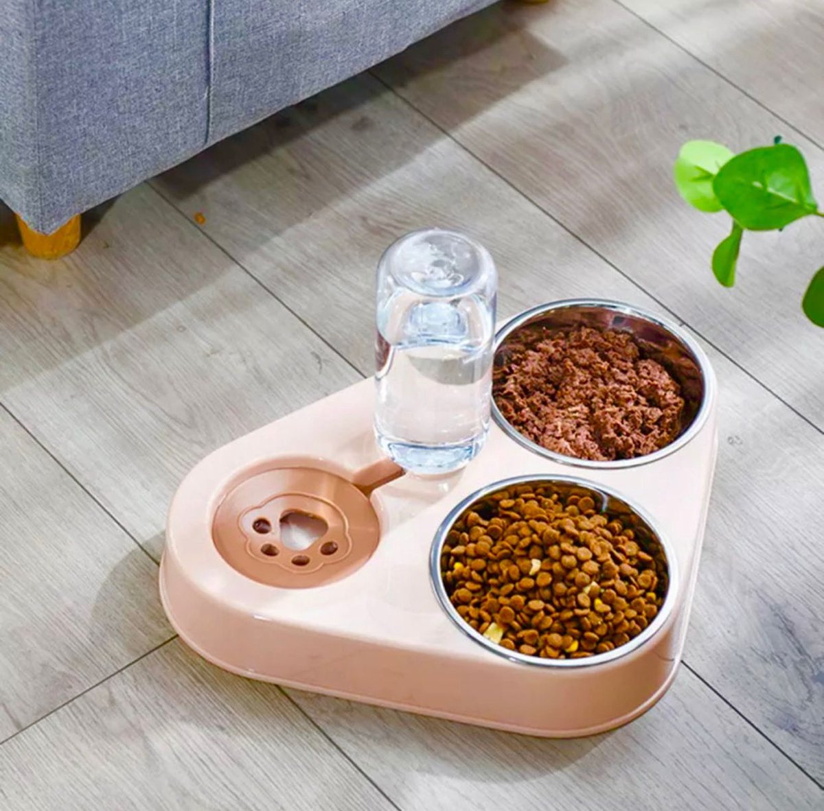 Automatische voederdispenser voor katten en drinkfontein, 2-in-1 - 2,4