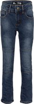 Dutch Dream Denim - Spijkerbroek - KIWANGO - EXTRA SLIM FIT Jogg jeans met dubbele laag stof op de knieën - blauwe wassing - Maat 152