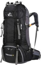 Free knight -Backpack 60 L , Donkerzwart  ,Waterdichte ,Ultralichte,Handige opvouwbare