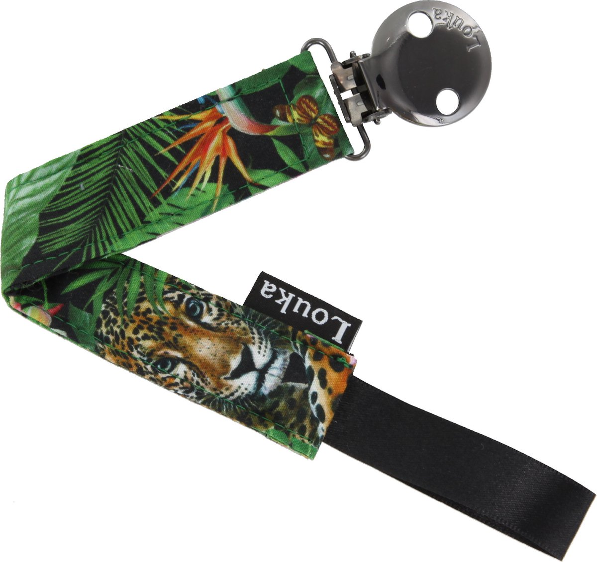 Goedkoopste Louka Speenkoord jungle - groen - zwart - speenketting