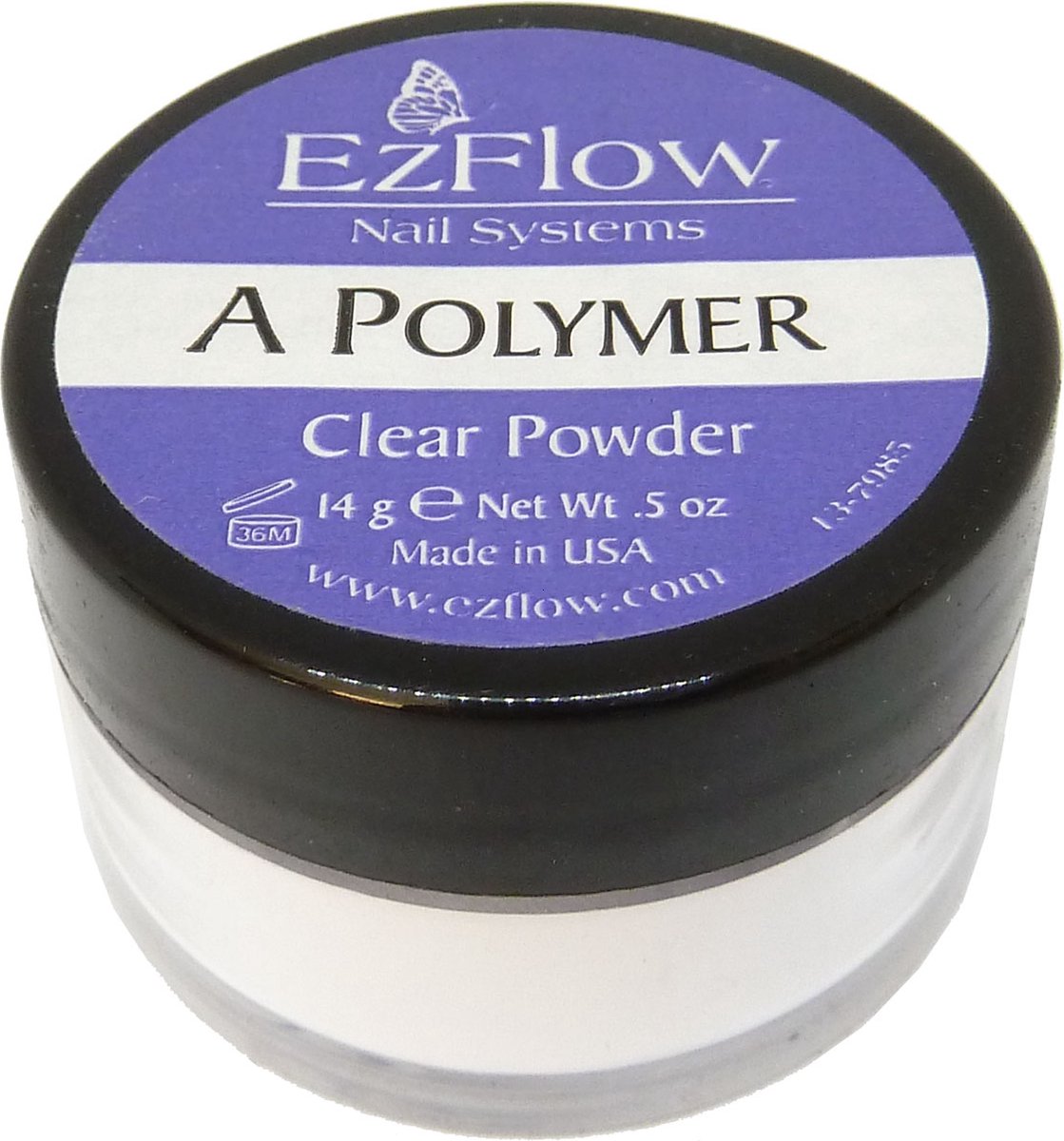 Ez Flow A Polymer Powder Acrylpoeder Manicure Nail Art Nagelverzorging 14g - Clear Powder Clear Powder