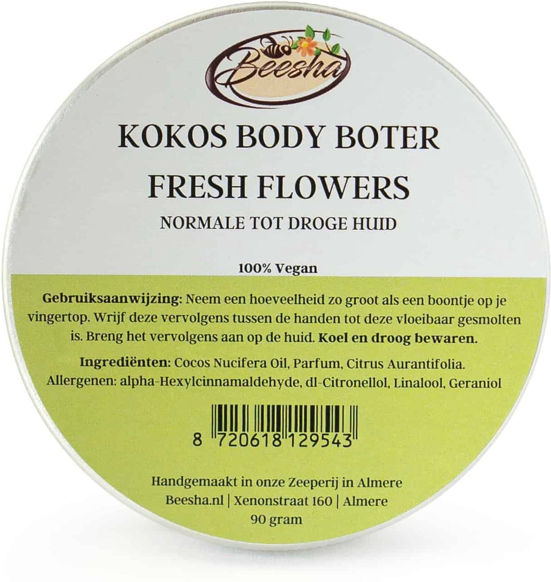 Beesha Kokos Body Boter Fresh Flowers
