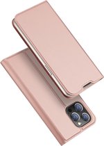 Dux Ducis - Slim bookcase hoes - Geschikt voor iPhone 14 Pro - Roze