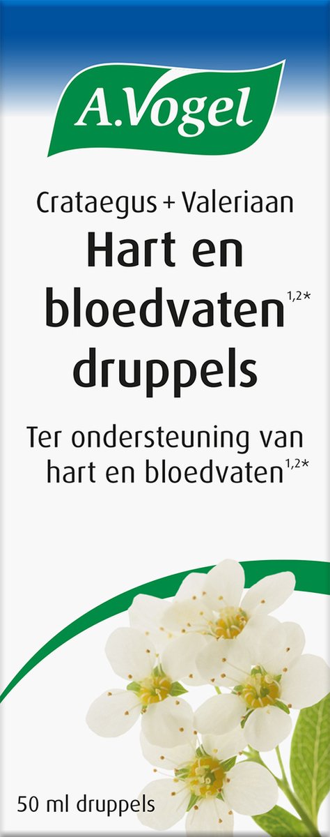 Goedkoopste A.Vogel Crataegus Valeriaan druppels - Bevat Valeriaan ondersteunt het hart - 50 ml