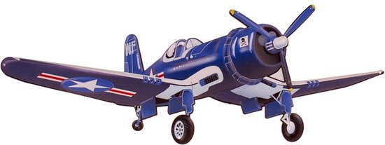 Metalen Plaat Vliegtuig F4U Corsair 3D 50x18cm