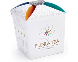 Flora Tea giftbox met 6 theebloemen - origineel theecadeau