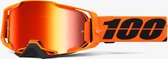 100% Armega CW2 - Motocross Enduro BMX Downhill Bril Crossbril met Spiegellens - Oranje Zwart