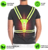 Life-X Hardloopvest met verlichting - Hardloop Accessoires - Hardloopverlichting - Hardloopvest - Veiligheidsvest - Reflectievest - Groen & Rood LED - One size fits all