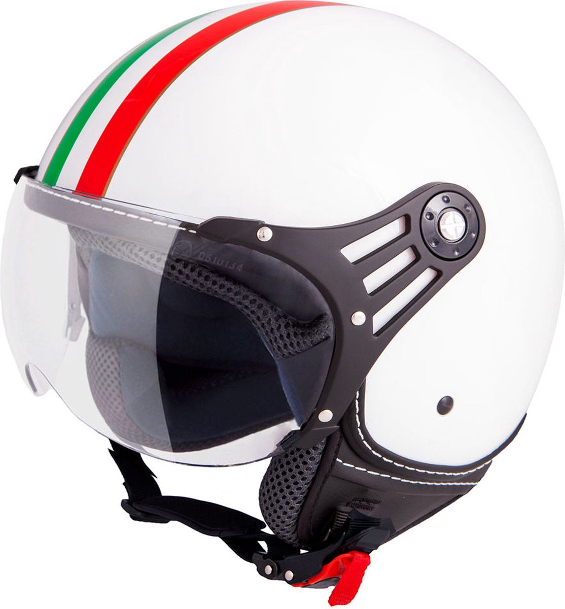 VINZ Trafori Jethelm / Scooterhelm / Snorfiets Helm Snorscooter - Wit
