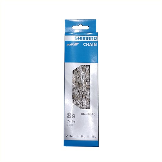 Chaîne Vélo Shimano CN-HG40 - Pour 6/7/8 Vitesses, VTT & Route, Neuve Sous Blister