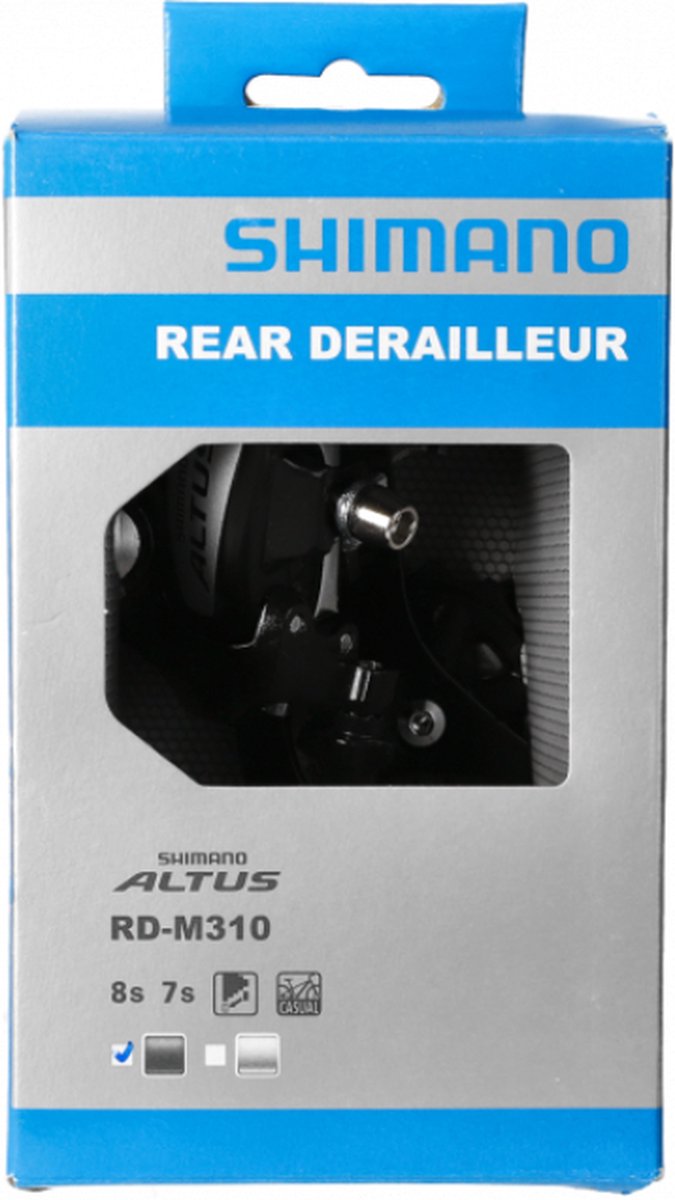 Shimano Achterderailleur Altus Rd-m310 7/8s Zwart van Shimano — afbeelding 2