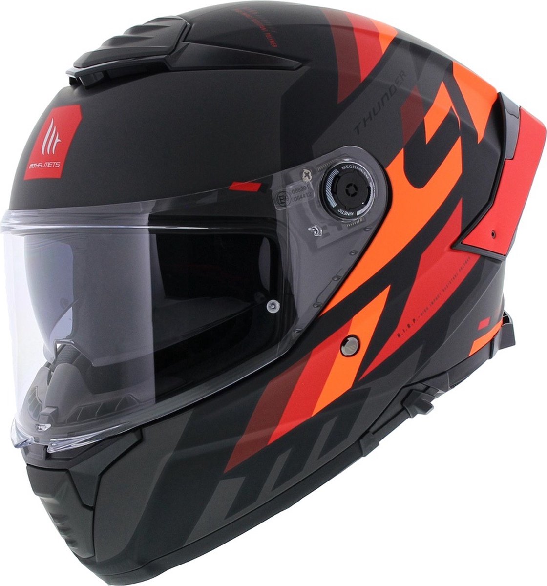 MT Thunder 4 SV Integraal helm Ergo zwart rood oranje XXL