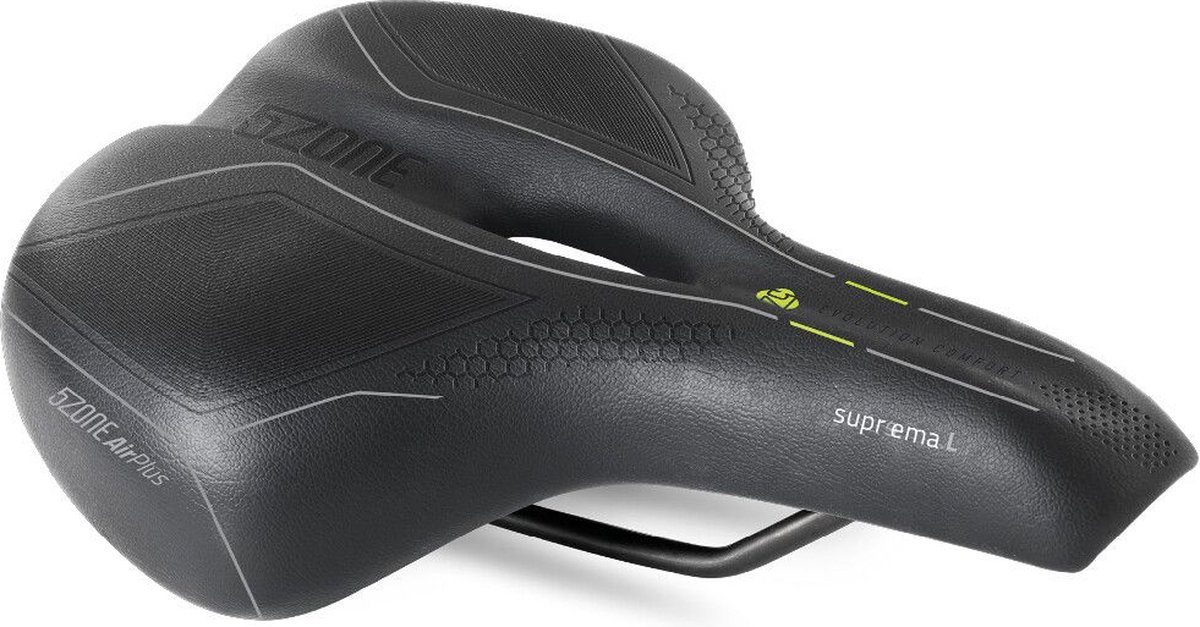 Selle Bassano zadel Suprema 5zone EL Dames - zwart