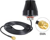 DeLOCK LTE outdoor IP67 antenne met SMA (m) connector - 2 dBi / zwart - 3 meter