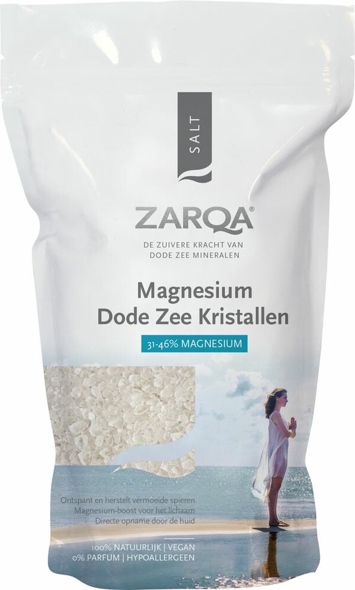 Bol.com Zarqa Dode Zeekristallen Magnesium - 6 x 1 kg - Voordeelverpakking aanbieding