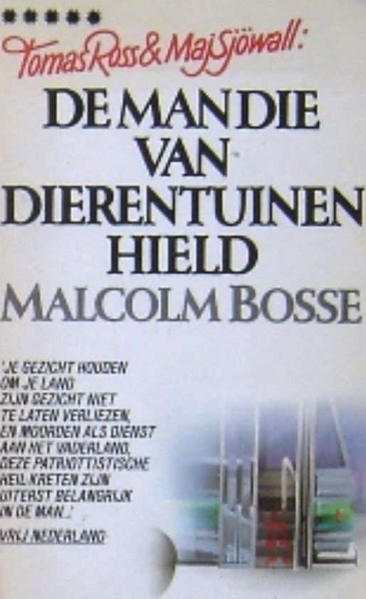 9789027456793 - Man dierentuinen hield ross/sjowall
