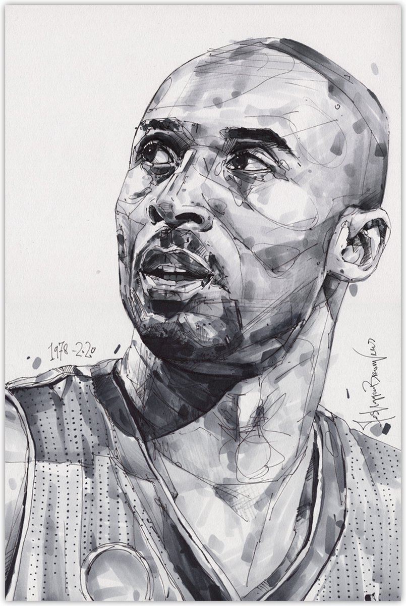 Passionforart.eu Kobe Bryant - canvas - 70 x 50 cm full colour