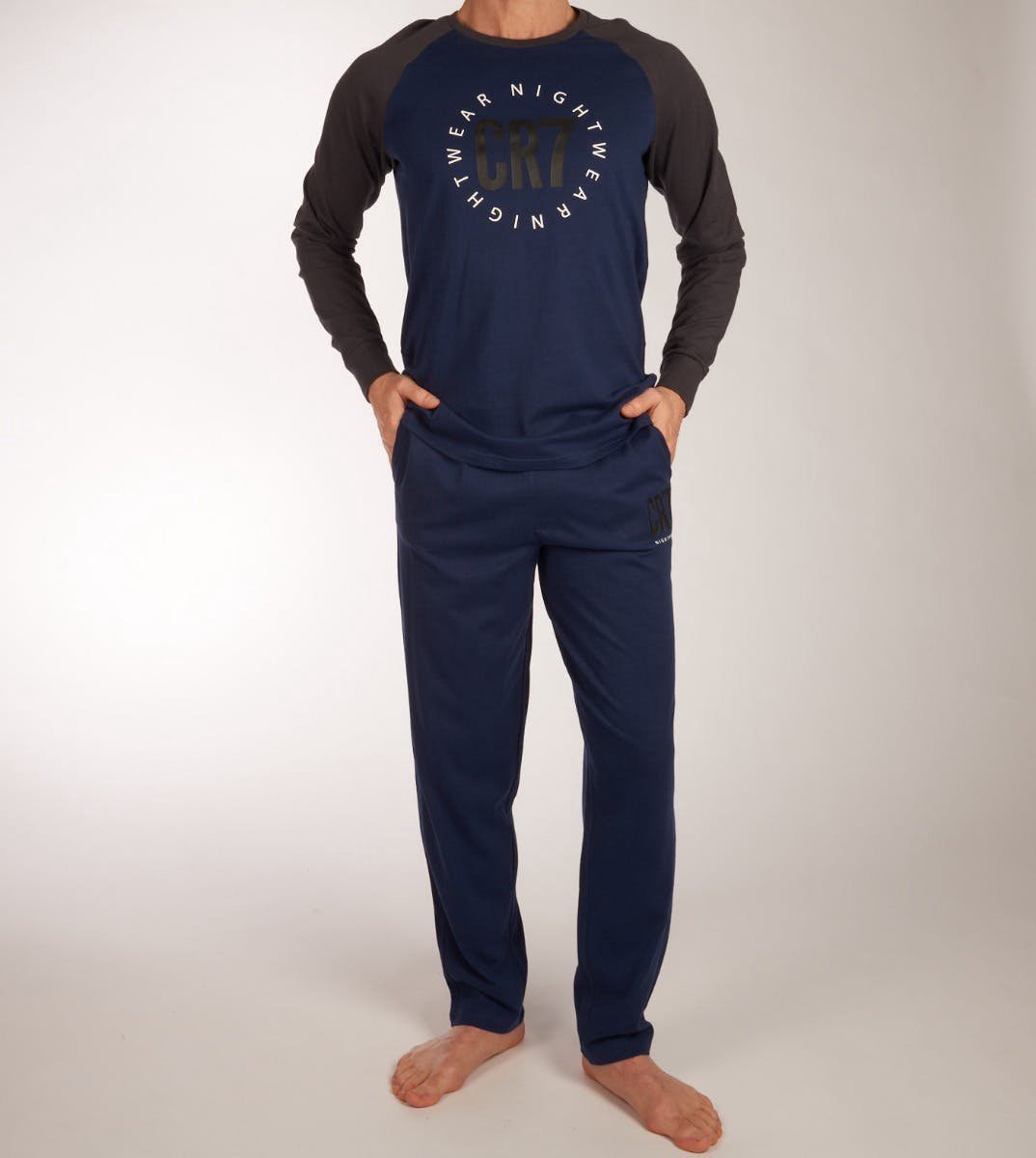 CR7 Pyjama lange broek 'Blue' Katoen M