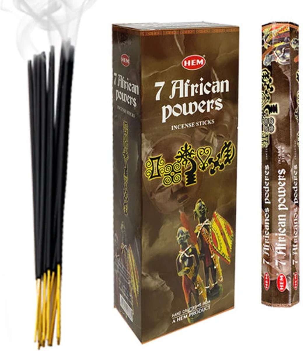 Goedkoopste HEM Wierook - 7 African Powers - 1 los pakje á 20 stokjes