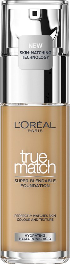 L’Oréal Paris - True Match Foundation - 6,5D/W - Natuurlijk Dekkende Foundation met Hyaluronzuur en SPF 16 - 30 ml