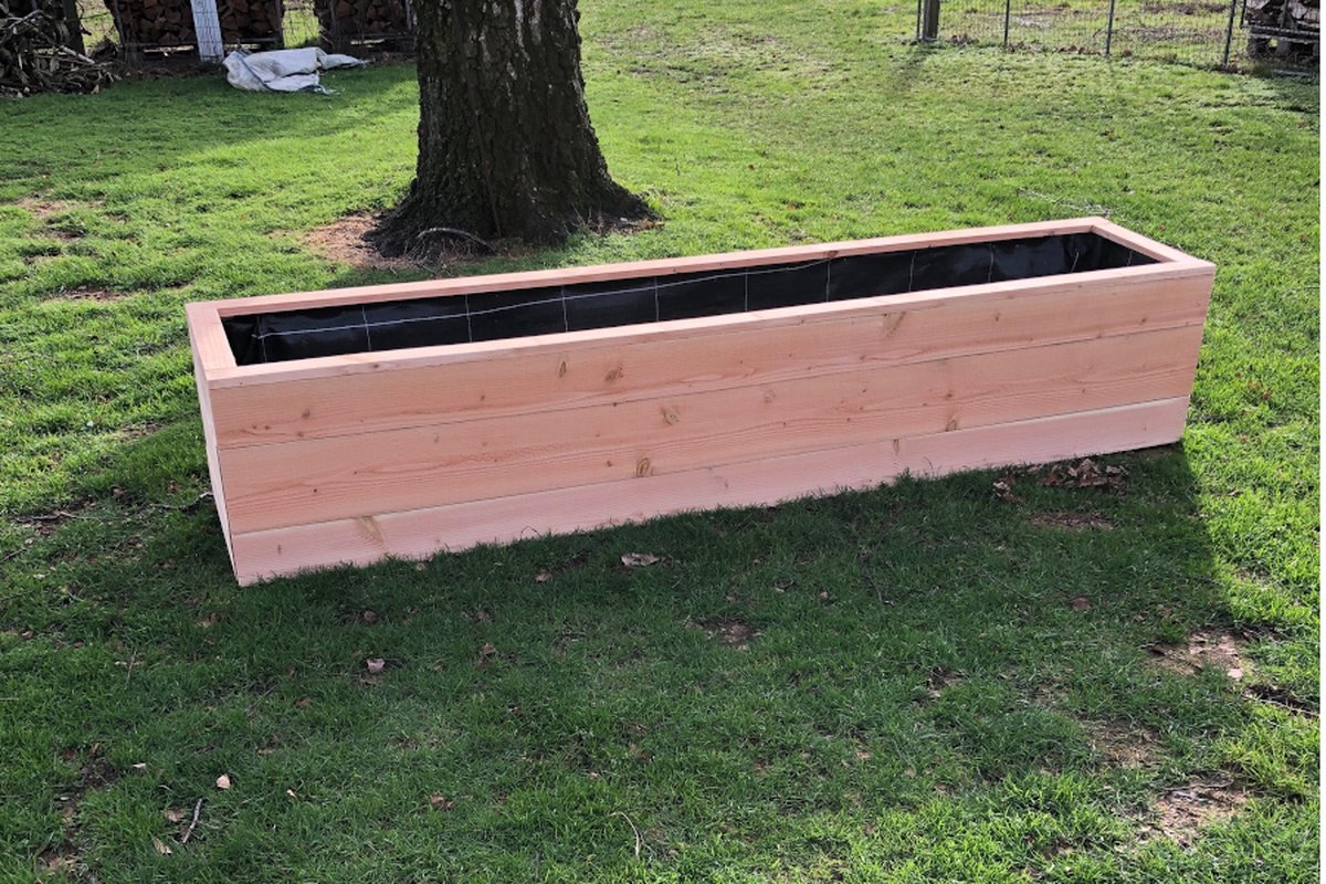 Rockwood® Plantenbak Douglas 3.00m Gratis, Kant en klaar gemonteerd
