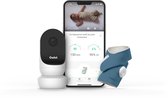 Owlet Monitor Duo 2 - NOUVEAU - Smart Sock and Cam 2 - Moniteur bébé le plus complet avec moniteur d'oxygène et de fréquence cardiaque - Blauw