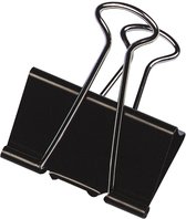 Q-CONNECT foldbackclip, zwart, 42 mm, doosje van 10 stuks