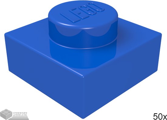 LEGO 3024 Blauw 50 pièces | bol.com