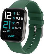 OOQE WATCH PRO 6 - Smartwatch Heren en Dames | Geschikt voor iOS en Android | Full HD | Notificaties | Gezondheidsanalyse | Sportanalyse | GPS koppeling | Music & Call Control | Spelletjes | Ergonomisch | Nederlandstalig | Groen