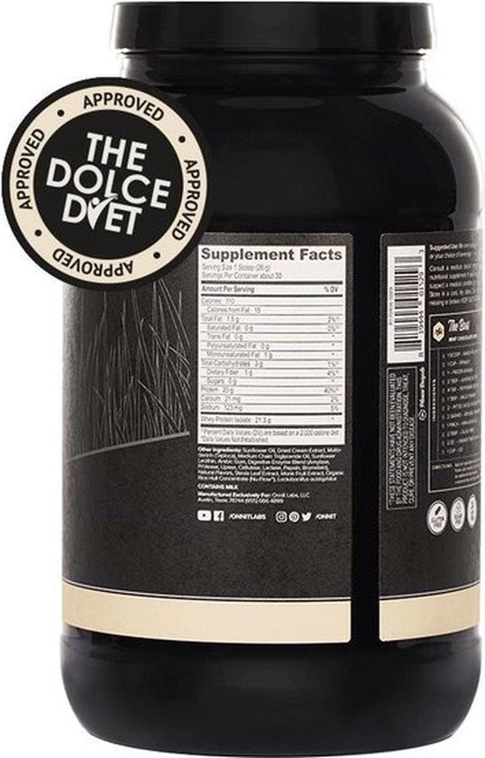 Onnit Whey Protein Grassfed Whey Isolate Vanilla