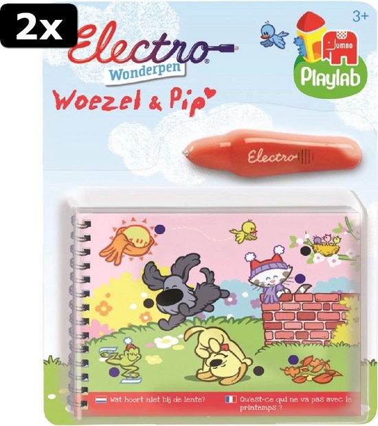 Thumbnail van een extra afbeelding van het spel 2x Woezel & Pip Electro Wonderpen - Educatief Spel